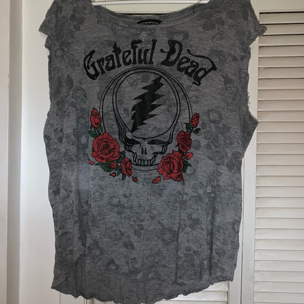 SZ 1X Rock and Republic Grateful Dead Shirt EUC